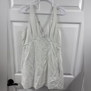 Abercrombie & Fitch White Midi Dress